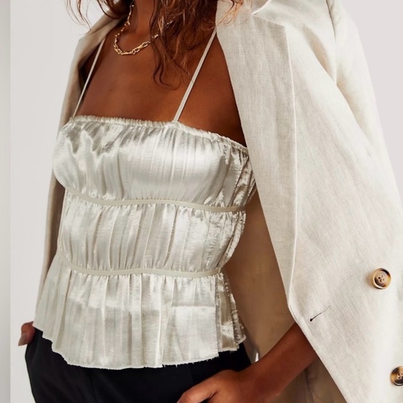 Free People Tops - Free People Intimately Ruched Satin
Tank